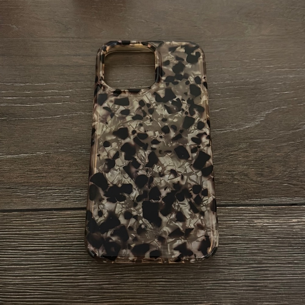 Velvet Caviar Black and Brown Tortoiseshell iPhone Case